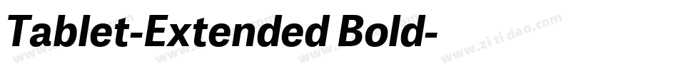 Tablet-Extended Bold字体转换
